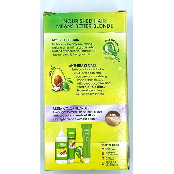 Garnier Hair  (Pack of 1), LB1 Ultra Light Cool Blonde (Calla Lily) NEW SEALED - Picture 3 of 5